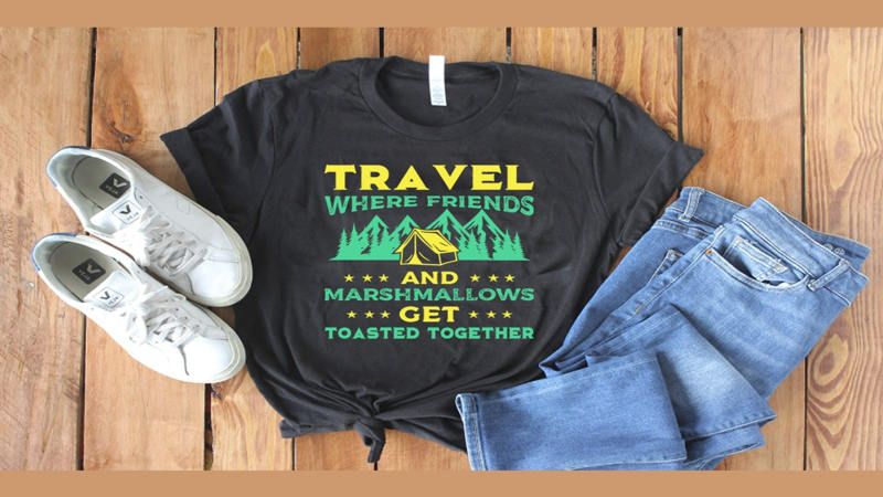 ایده چاپ تی شرت با طرح سفر